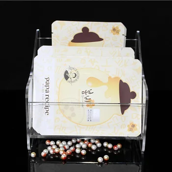 

Clear Makeup Organizer Storage Box Mask frame Organizer Cosmetics Skin Care Acrylic Storage Mask Rack Jewelry Box Drop Shipping