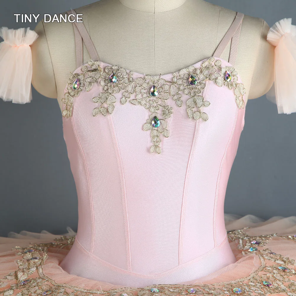Персиковый, розовый, предварительно Профессиональный Балетный костюм-пачка для детей и взрослых, танцевальные костюмы балерины, платье-пачка BLL126