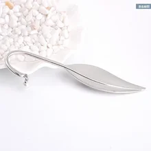 1 шт. серебристый металл креативные закладки маленький подарок для отправки учительницы женские друзья Лебедь Шеи Лист ивы дизайнерские закладок