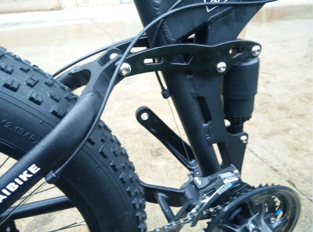 Excellent Kalosse Microshift  alloy  folding Beach  bike  30 speed  26er  mountain bike  26*4.0 tires    Snow mountain bicycle 11