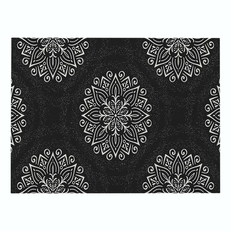 Rectangle Placemat Black White Table Mat Drink Coasters Table Napkin Simple Style Kitchen Decoration Accessories Home Decor - Цвет: CD011-21