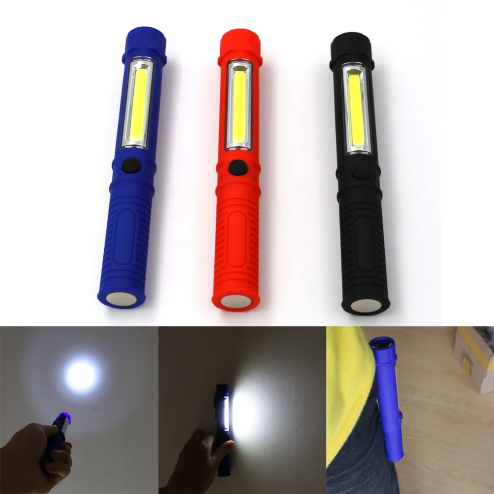 

Portable Mini Pen Light Working Inspection light COB LED Multifunction Maintenance flashlight Hand Torch lamp With Magnet AAA