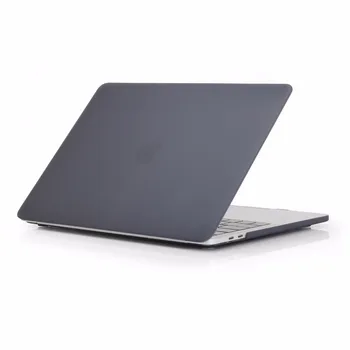 

Matte Rubberized Hard Case Shell Keyboard Cover For Apple MacBook Pro 13 Air New model A1932 Release 2018-Black