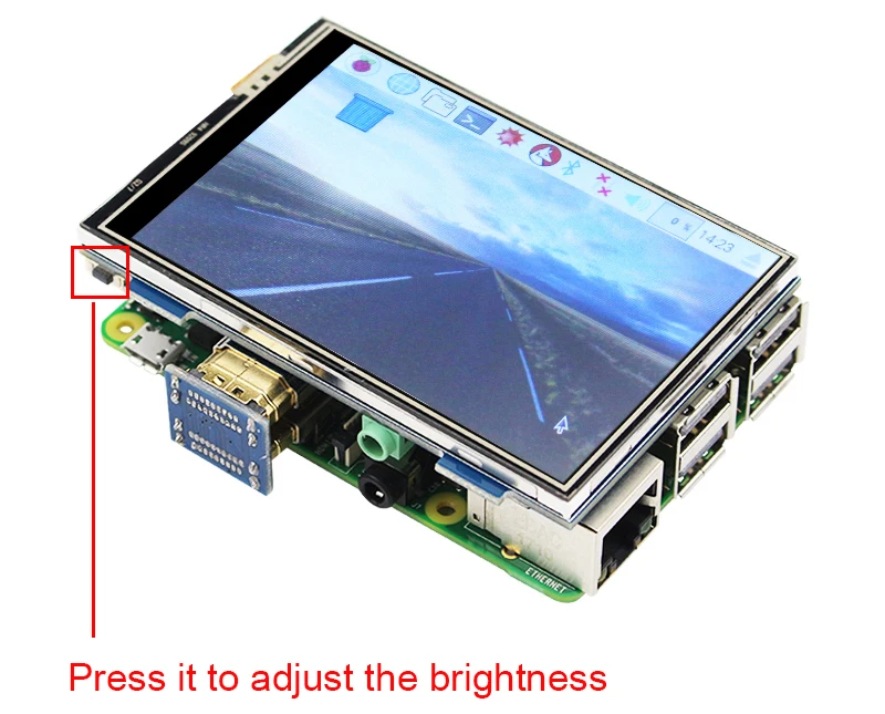 3,5 дюймов 320*480 HDMI/GPIO TFT ЖК-модуль экран дисплей Сенсорная панель для Raspberry Pi 3 B+/3/2