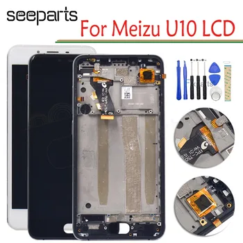 

100% NEW Meizu U10 LCD Display Touch Screen Digitizer Assembly With Frame For 5.0" Meizu U 10 Display Replacement Parts+Tools