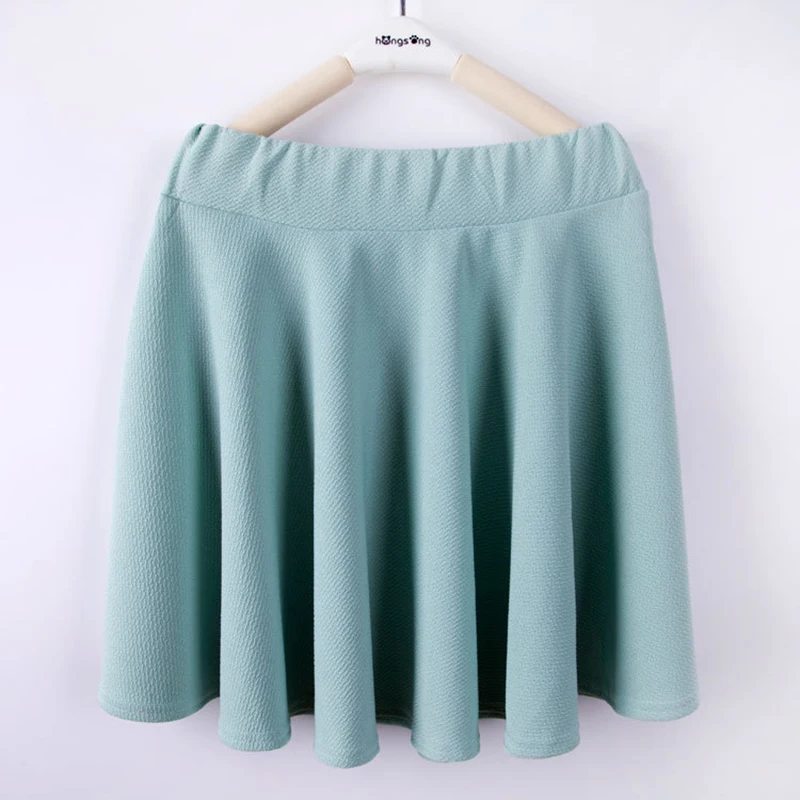 7 цветов Низкая цена женские мини юбки карамельных цветов Плиссированное Повседневное платье для девочек модная дизайнерская одежда