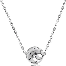 Мини-шар ожерелье с футбольной подвеской для женщин Серебряное золото футбол спорт короткая цепочка чокер ожерелье Женские Короткие ювелирные изделия