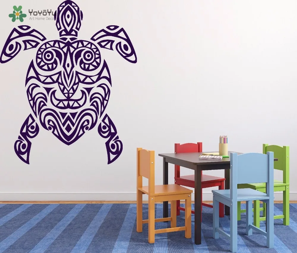 

YOYOYU Wall Decal Tortoise Animal Wall Stickers For Kids Rooms Beedroom Nursery Bohemia Style Art Mural Home Decor Fashion SY873