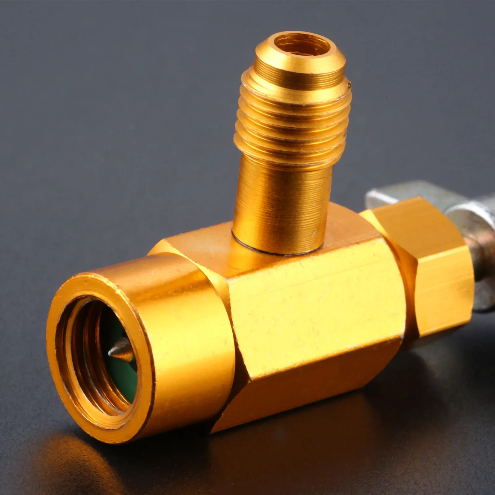 1 шт. R 134a AC хладагент кран можно распределять 1/2 &quotACME 1/4&quot SAE резьба клапан