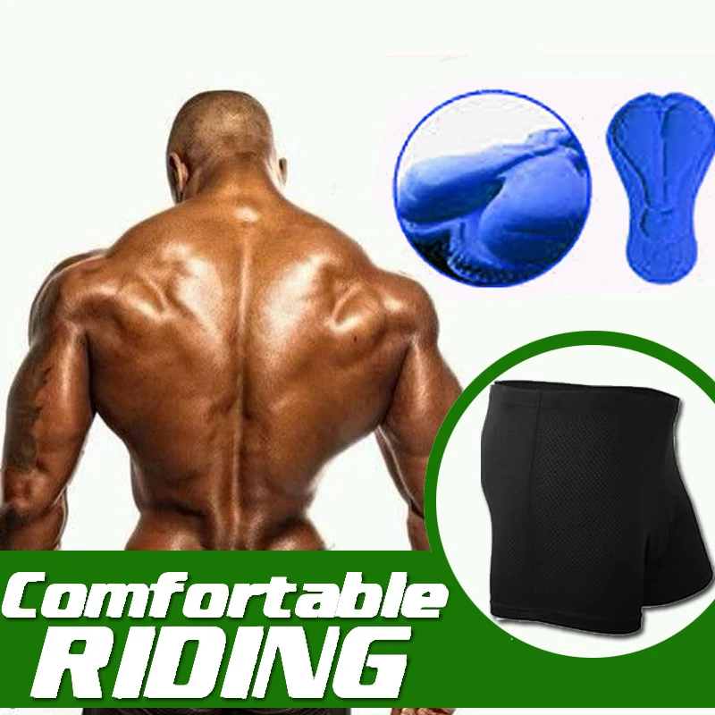 

2019 New Men Women Bike Cycling Underwear Blue 3D Gel padded Coolmax Gel Black Fitness Underpant Ciclismo Bicycle Shorts S-4XL