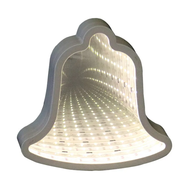 Новинка LED туннель 3D ночник сердце Звездный колокол в форме облака косметическое