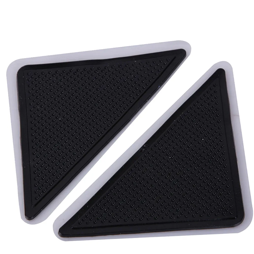 

4pcs/Set Reusable Washable Rug Carpet Mat Grippers Non Slip Tri Sticker Silicone Grip For Home Bath Living Room Pads Anti Slip