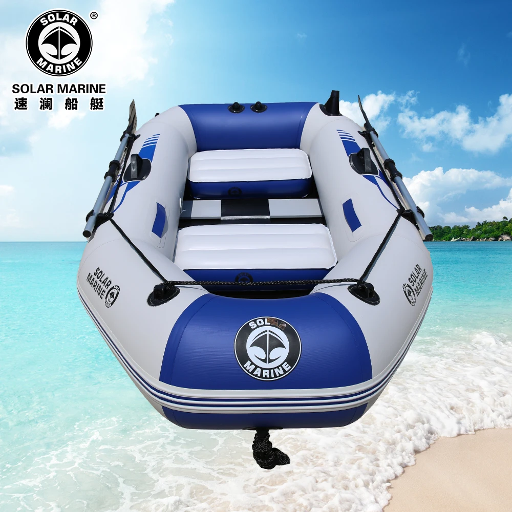 Solarmarine 2 person 3 layer 0.9MM Wooden Floor PVC material