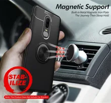 OnePlus 7 Pro Stand Case 360 Degree Ring Finger Holder Car Magnet Phone Case For OnePlus 6T 1+6 T 6 Case Fundas Capa
