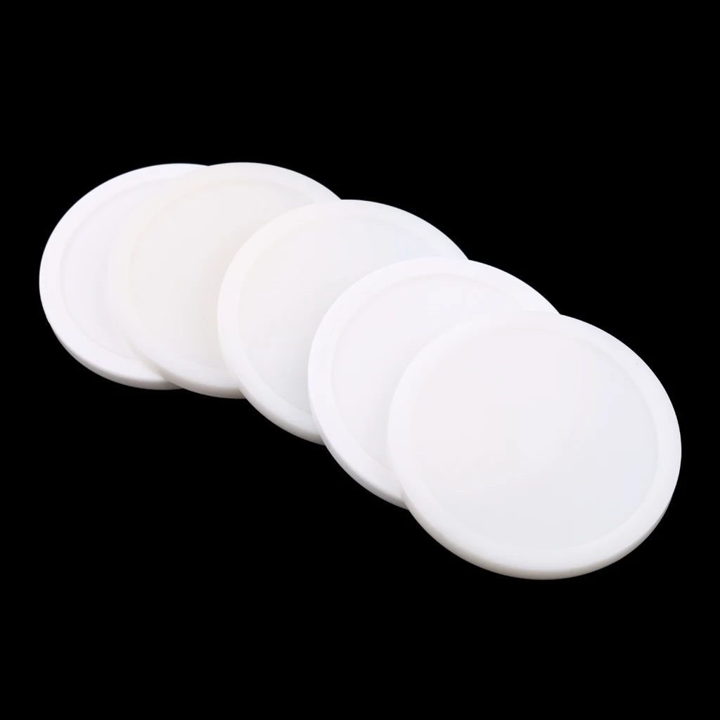 5 Pieces 82mm Air Hockey Replacement Pucks For Game Tables Accessories Standard Air Hockey Equipment Pucks