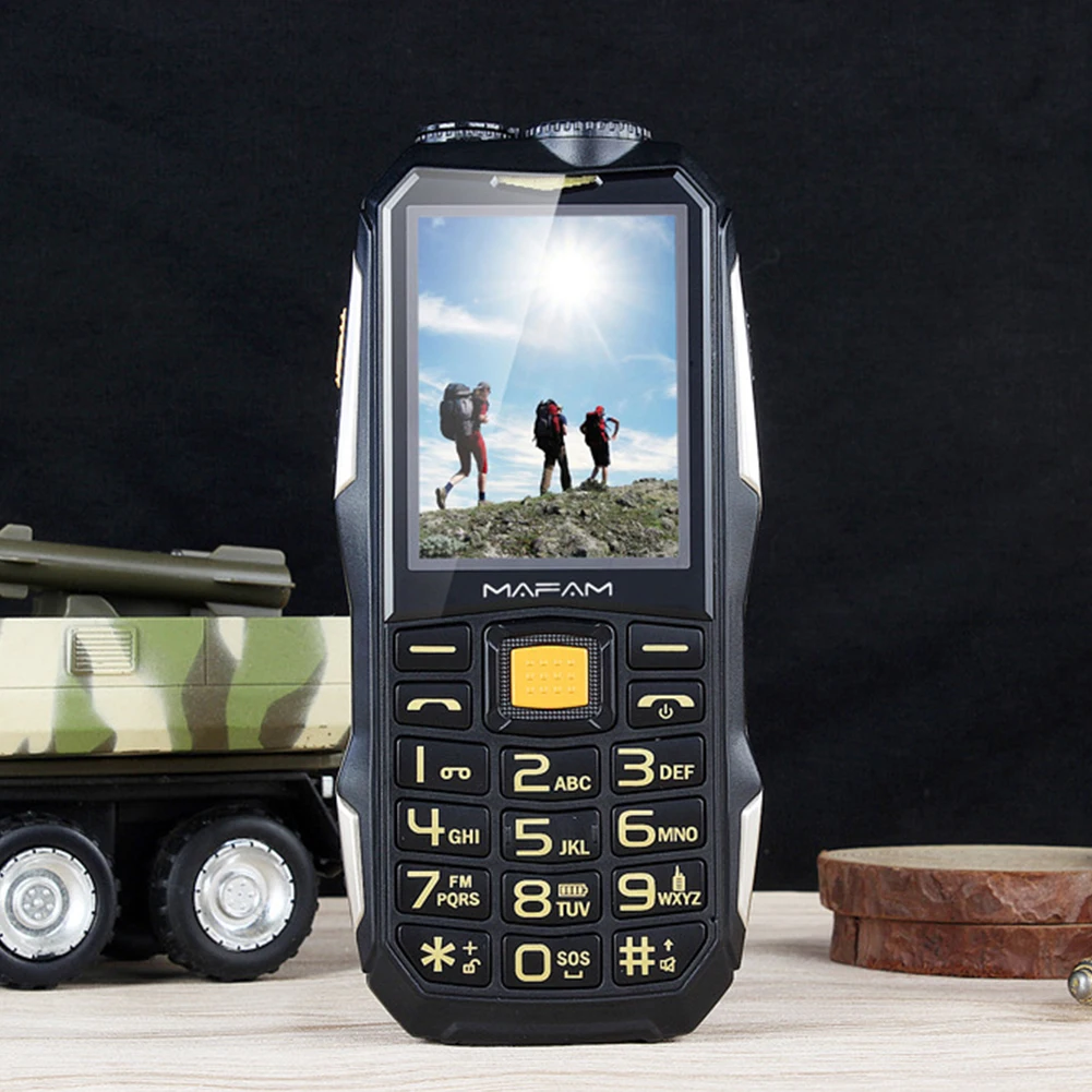 

M2 Free Intercom Outdoors Long Standby Dual SIM Card Hardware Mini Practical 2.4" Screen Shockproof Old Man Mobile Phone Gift