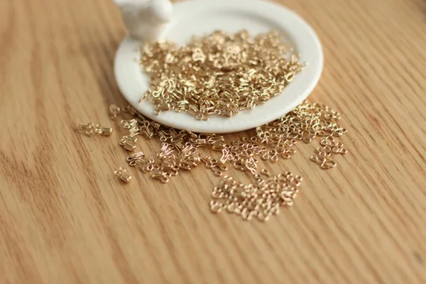mini buckles for doll gold