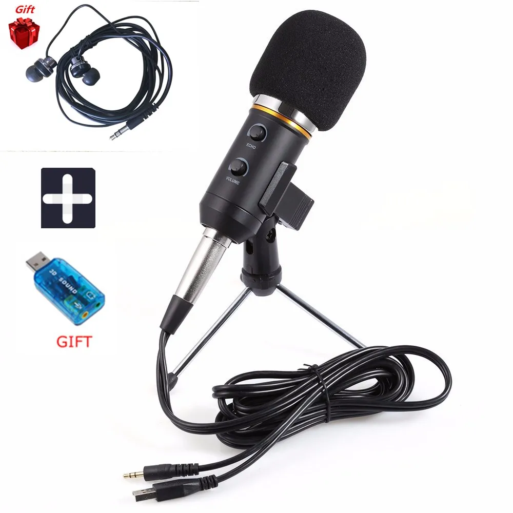

New MK-F200TL Microphone Adjustable Sound Volume Noise Reduction Condenser KTV Audio Studio Recording Mic Update MK-F100TL