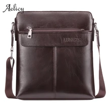 Bolso bandolera de cuero para hombre, bolso de mensajero de negocios para hombre, bolso Vintage nuevo para hombre, bolsa de teléfono, bolso principal