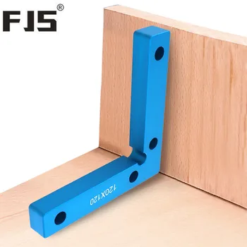 

Right Angle Clamp 120x120mm Aluminum 90 Degree Clamp L Block Woodworking Square Auxiliary Fixture Welding Square