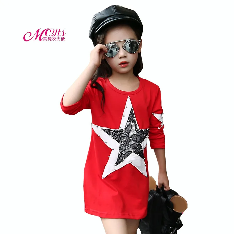 

Teenage Girls T-shirt 2018 Spring Autumn Girls Clothes Cotton Long Sleeved Children Tops Tee Print Shirt 4 6 8 9 10 12 13 Years