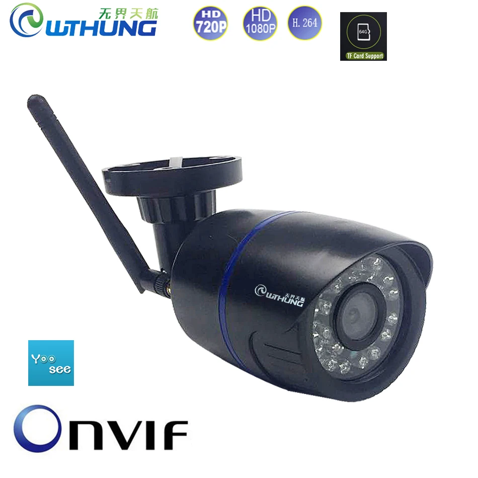 

Wireless Wifi IP Camera Yoosee 1080P 720P P2P Onvif SD card Slot Bullet Outdoor Waterproof Indoor use For CCTV Security camera