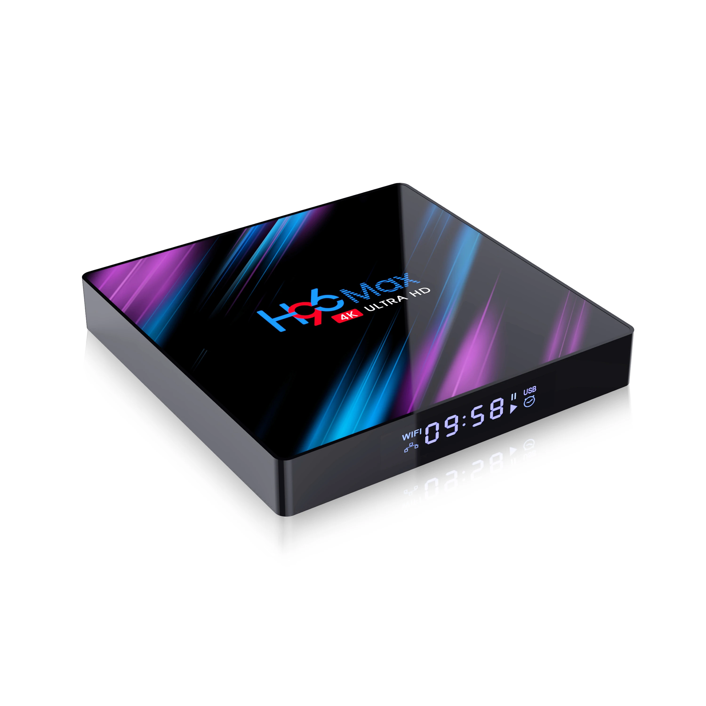 H96 MAX 3318 Rockchip RK3318 четырехъядерный ОЗУ 4 Гб ПЗУ 64 двойной Wifi UHD OS Android 9 0 TV