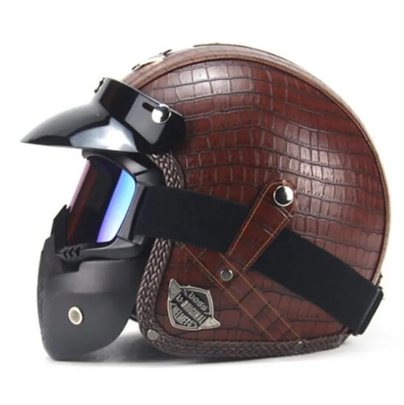 Aliexpress.com : Buy New Motorcycle Helmet Retro Vintage Synthetic