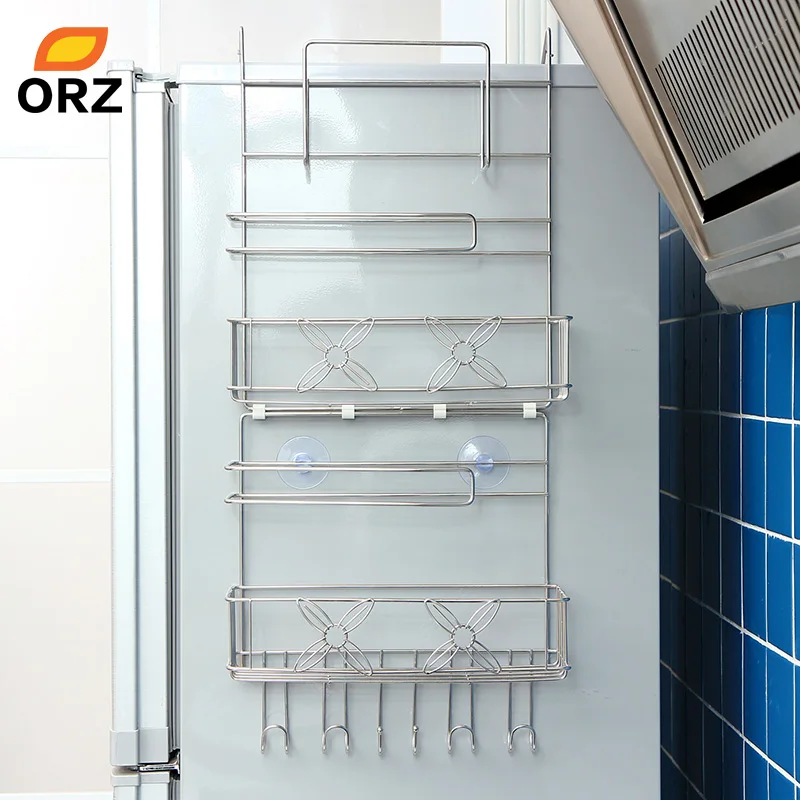  ORZ Refrigerator Rack Side Shelf Sidewall Holder Multipurpose Spice Space Crack Storage Estante Fri - 32794835326