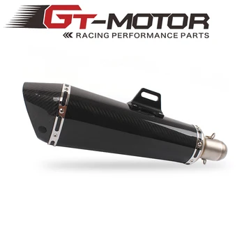 

GT Motor - Universal 51mm Motorcycle real Carbon Fiber Exhaust with db killer
