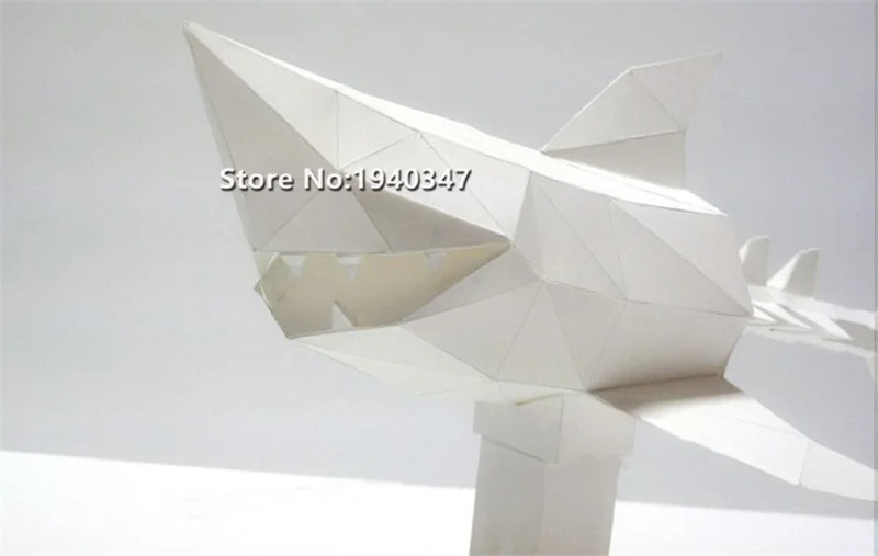 DIY Dead Shark 3D бумажная модель Пазлы игрушка для дома ресторанов магазинов баров