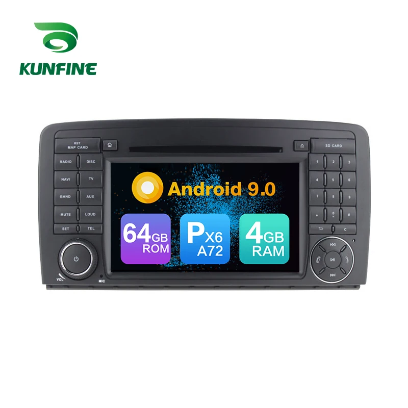 Perfect Android 9.0 Core PX6 A72 Ram 4G Rom 64G Car DVD GPS Multimedia Player Car Stereo For Benz R-W251/R280 2006-2016 Radio Headunit 1
