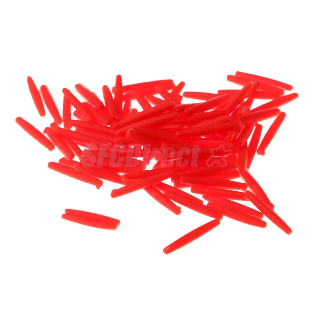 100Pcs Bright Colors Cylinder Strike Indicator Fishing Floats Trout Salmon Floats Float Fly Fishing Tackle