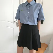 SM летняя юбка, консервативный стиль, одноцветные мини юбки, женские юбки с высокой талией, трапециевидные плиссированные юбки, Saia Feminina(F3714