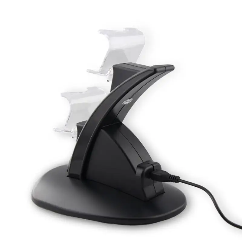 Для PS4 контроллер Зарядное устройство Док-станция двойной usb зарядная подставка Подставка для sony Playstation 4 PS4/PS4 Pro/PS4 тонкий контроллер