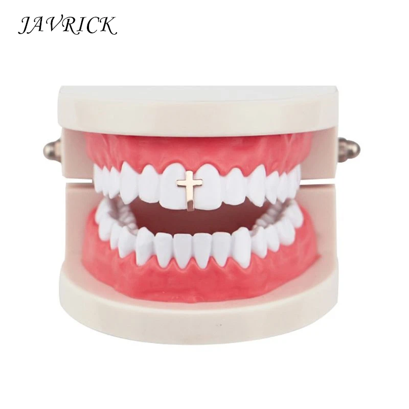 

Single Tooth Rock Rapper Cross Grills Tooth Cap Teeth Decor Hip Hop Body Jewelry