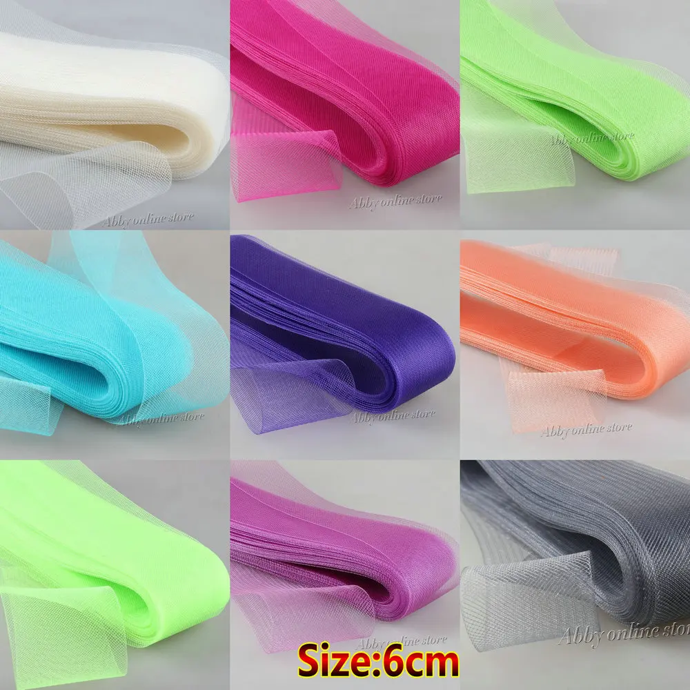 Однотонные шляпы Crin 6 см отделка для вуалетки шляпа sinamay craft use100yard/lot #36Color|crinoline