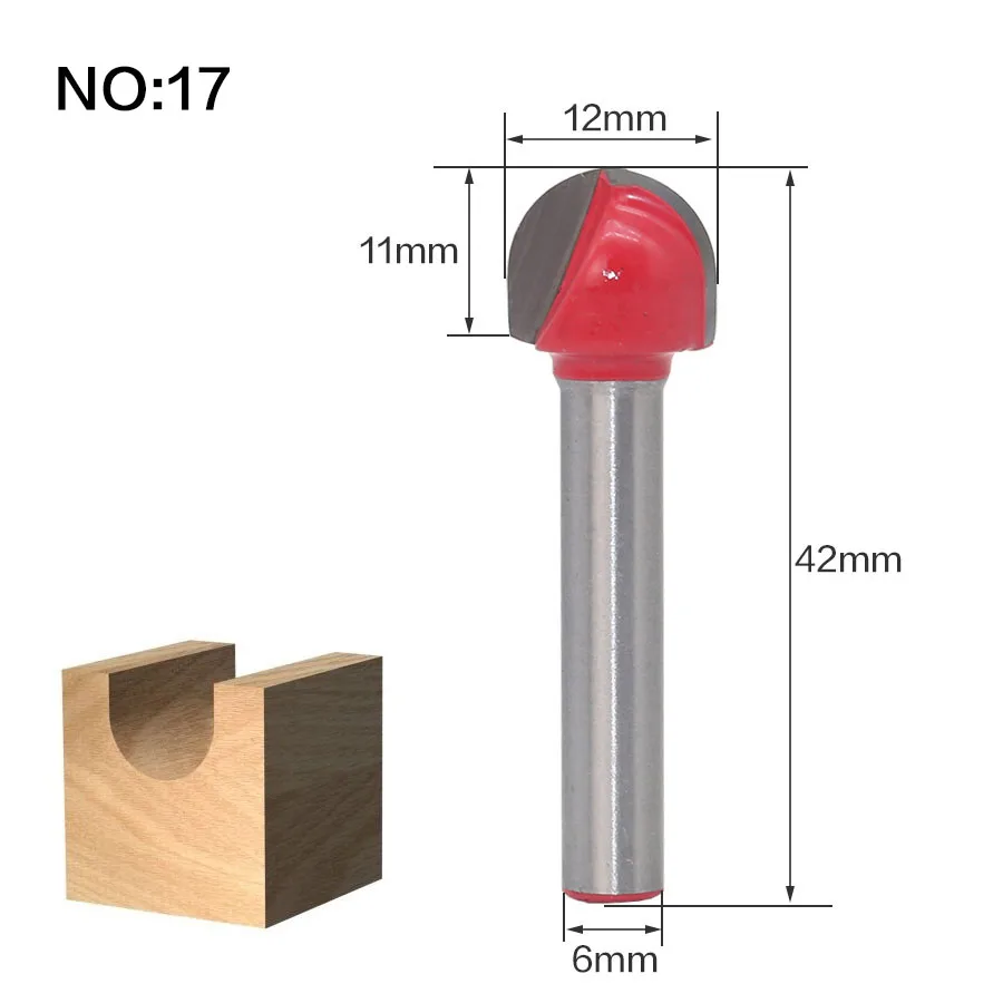1 шт. 6 мм хвостовик древесины фрезы прямой концевой фрезы триммер очистки заподлицо отделка угловая круглая бухта коробка биты инструменты фрезы