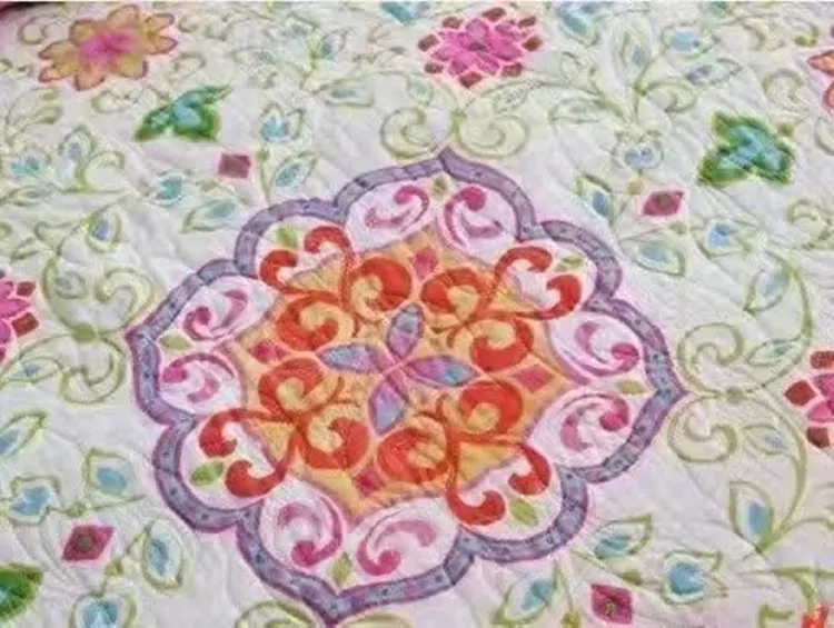 3 шт. цветочные ручной работы лоскутное стеганое одеяло полный размер королева Кондиционер кровать крышка