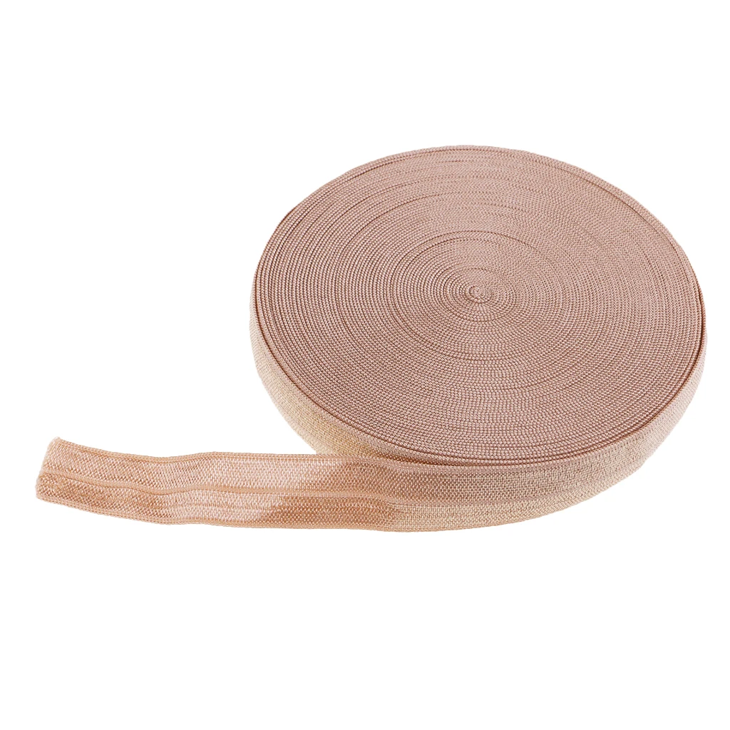10.9 Yards 15mm Elastic Band Multi-role Ribbon Sewing Trim Waist Strap Garment Accessory 13 Colors Optional
