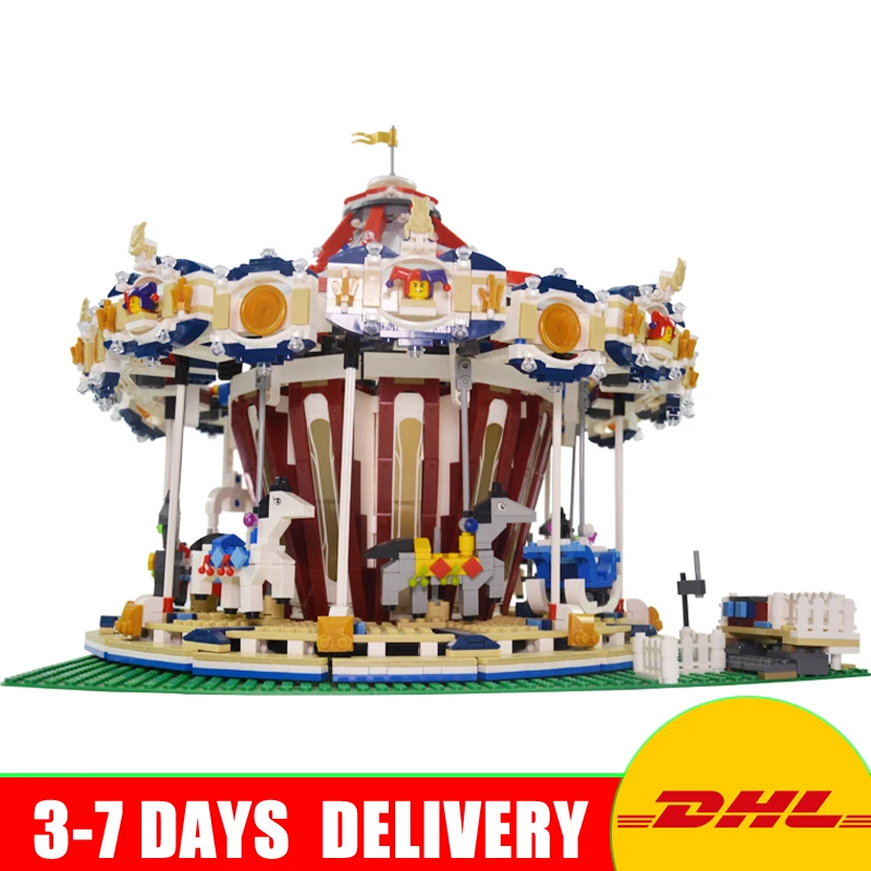 

DHL Free Lepin 15013 City Street Grand Carousel Building Block Set Bricks Kits Set Toys Compatible 10196 In Stock