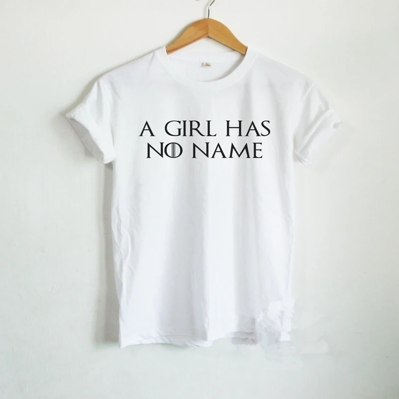 Футболка с надписью Game of Thrones для девочек футболки Arya рубашки STARK Quote Got Женская