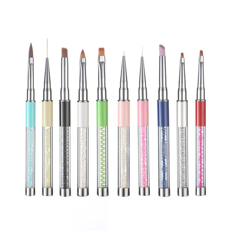 

Nail Art Tips UV Gel Crystal Acrylic Painting Drawing Pen Polish Brush Pen Tool Levert Dropship Y711