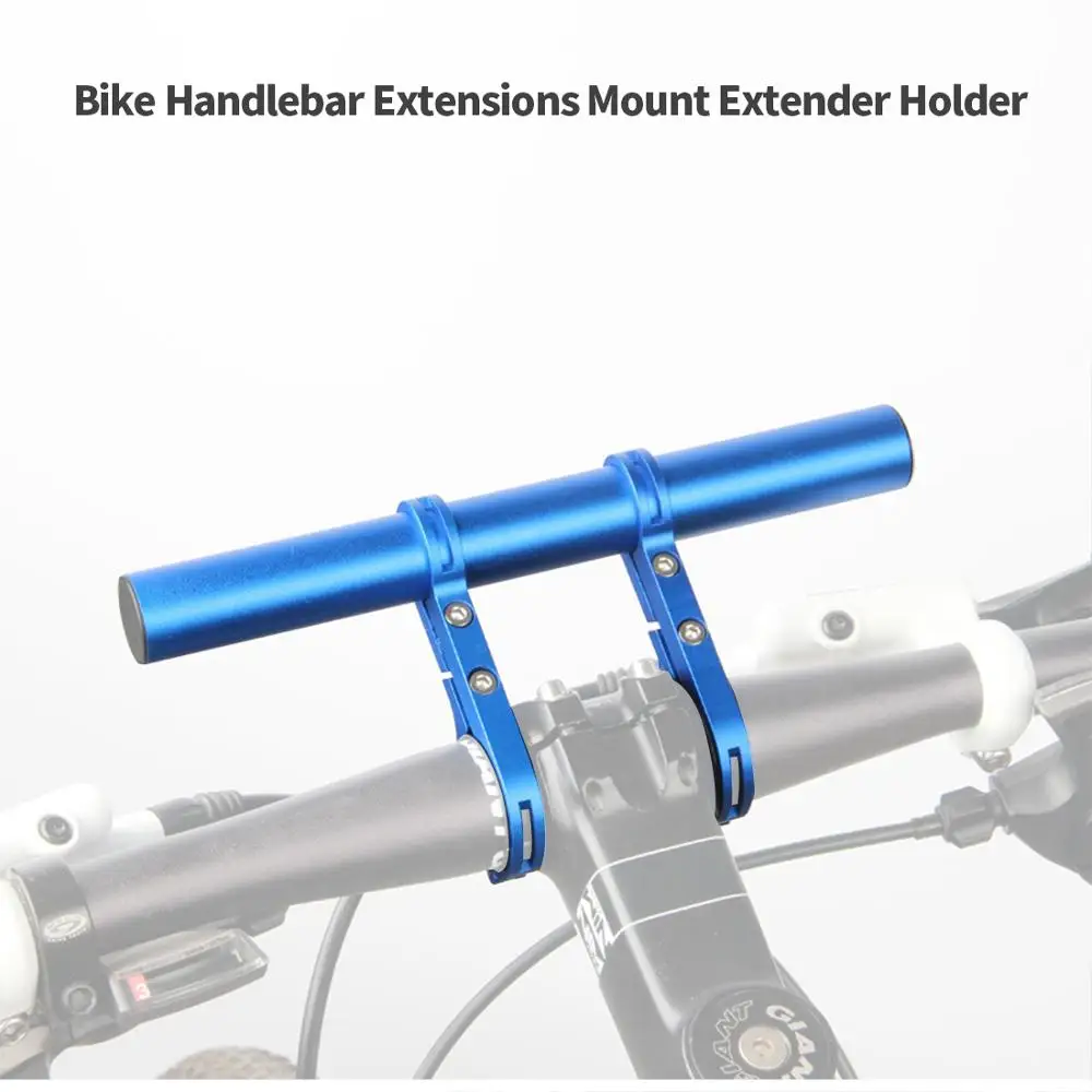 

Aluminum Alloy Bicycle Headlight Holder Extension Mount Double Bike Handlebar Extender Flashlight Bracket Cycling Accessories