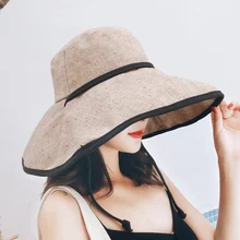 Кепка Женская мода для путешествий уличная лаконичная Повседневная одноцветная широкополая УФ защита складные ведерко кепки gorras