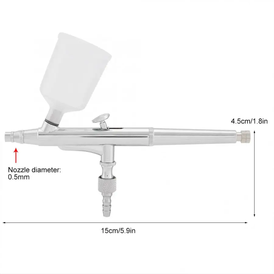 Ortable мини размер спрей насос ручка воздушный компрессор Набор для художественной живописи татуировки ремесло торт Спрей модель красивый аэрограф наборы - Цвет: 0.5mm