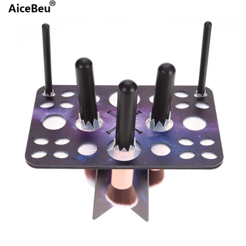 

AiceBeu 26 Hole Makeup Brush Holder Drying Rack Organizer Shelf Star Make Up Tree Brushes Organizer Brush Air Drying Stand