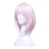 L-email perruque jeu FGO Mash Cosplay perruques destin Cosplay 35cm rose perruque courte résistant à la chaleur cheveux synthétiques ► Photo 2/6