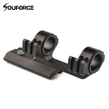 Лидер продаж Охота прицел крепление 25,4 мм/30 мм диаметр кольца с дух пузырьковый уровень и компасы Fit 20 Уивер Пикатинни