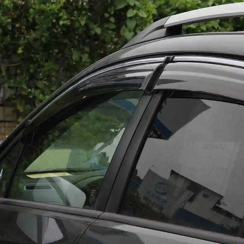 ABAIWAI Auto Car Window Protector PC Stainless Steel Visor Shades Awnings For Subaru XV 2012 2017